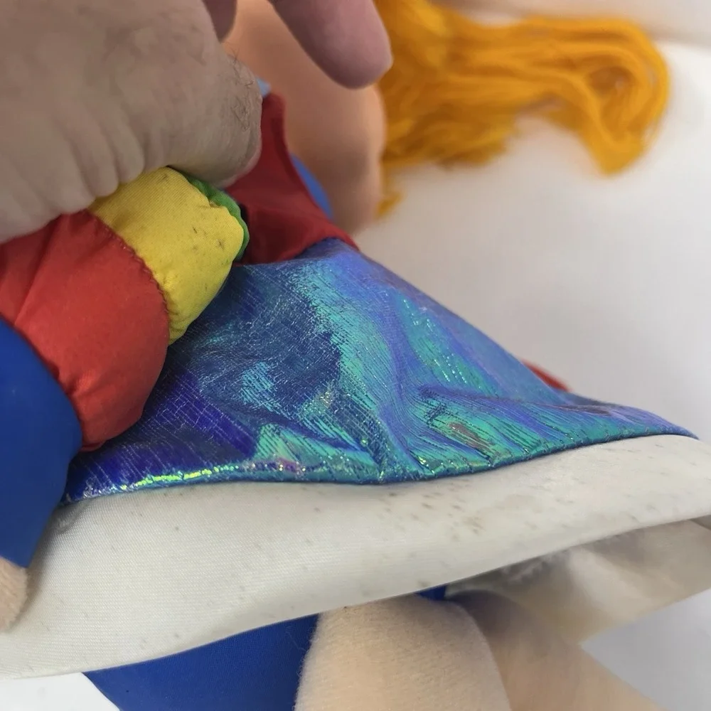 Rainbow Brite 18in Soft Body Cloth Doll Blonde Straight Hair Vintage 1983